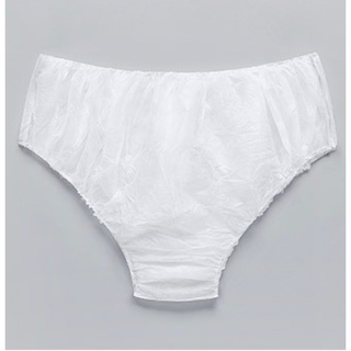 กางเกงในกระดาษ แพค 6 ตัว กางเกงในสปา  กางเกงในใช้แล้วทิ้ง สีขาว