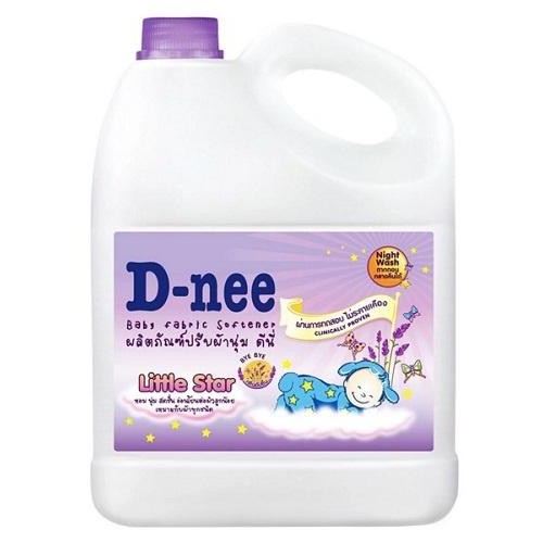 d-nee-น้ำยาปรับผ้านุ่ม-สูตรซักกลางคืน-แบบแกลลอน-3000-มล-น้ำยาปรับผ้านุ่มเด็กน้ำยาซักผ้าเด็ก