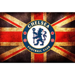 โปสเตอร์ Chelsea เชลซี champions แชมป์ poster ฟุตบอล Football โปสเตอร์ฟุตบอล ตกแต่งผนัง รูปติดห้อง โปสเตอร์วินเทจ