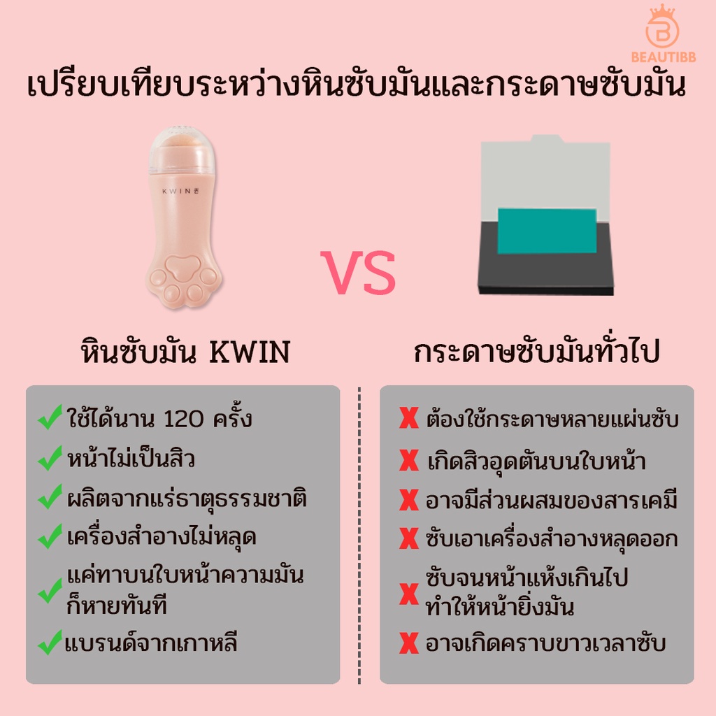 kwin-กวิน-ซับหน้ามัน-หินซับหน้ามัน-หินลูกกลิ้งซับหน้ามัน-ลูกกลิ้งซับหน้ามัน-ลูกกลิ้งรูปแมว-ลดความมัน-กระดาษซับมัน