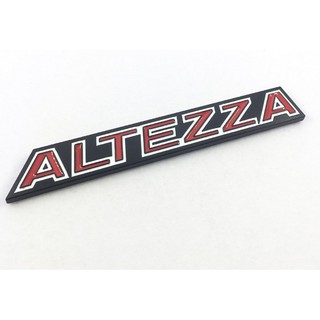 โลโก้เพจ อัลเท็ซซ่า โตโยต้า งานโลหะ ติดด้านหลัง Metal ALTEZZA Letter ...