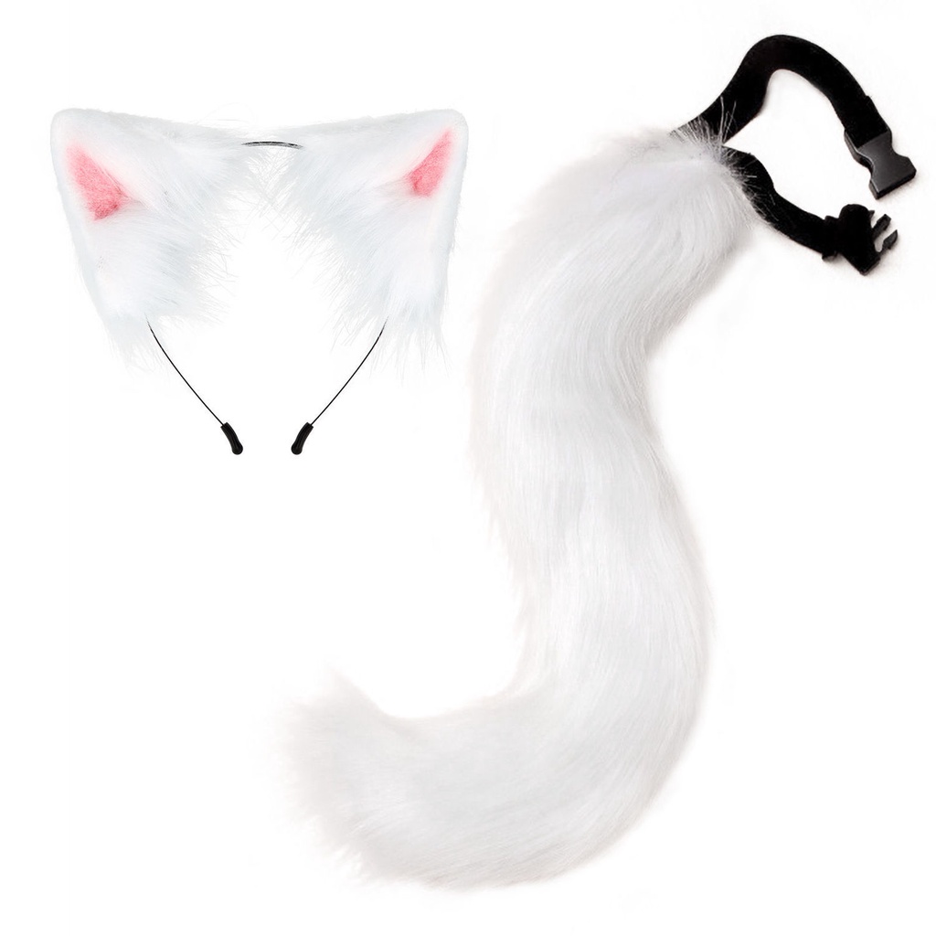 jk-beast-ear-ear-tail-set-halloween-party-น่ารัก-fox-tail-plush-cable-beast-hoop-hoop-cos-cos