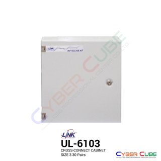 LINK UL-6103 CROSS-CONNECT CABINET SIZE 3 (BMF 1X3) CAPACITY 30 Pairs H24 x W22 x D11 ตู้โทรศัพท์แบบใหม่ Cross Connect