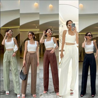 ภาพหน้าปกสินค้าNannette basic pantsกางเกงขากระบอกจับจีบด้านหน้า ทรงสวยเวอร์และเป๊ะมากใส่แล้วผอมเพรียว ดูมีเอวและขายาวบอกเลยว่าปังสุดค่า ที่เกี่ยวข้อง