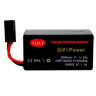 11.1V 2000mAh 20C แบตเตอรี่ LiPo พลังงานสูงรีไซเคิลออกแบบมาสำหรับ Parrot AR.Drone 2.0 Quadcopter เวลาเที่ยวบินยาว MOJV