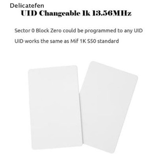 [Delicatefen] 10 X UID Card 13.56MHz Block 0 Sector Writable IC Cards Clone Changeable Keyfobs Hot Sell