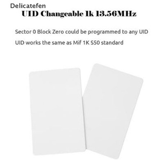 [Delicatefen] 10 X UID Card 13.56MHz Block 0 Sector Writable IC Cards Clone Changeable Keyfobs Hot Sell