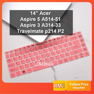 สินค้า แผ่นครอบคีย์บอร์ด ขนาด 14 นิ้ว สําหรับ Acer Aspire 5 A514 A514-51Aspire 3 A314 A314-33 Travelmate P214 P2 P214-53 Swift5 SF515