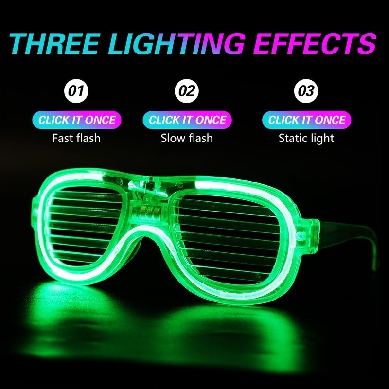 สุ่มสี-แว่นตามีไฟ-led-เรืองแสงสําหรับเด็กผู้หญิง-ฮาโลวีน