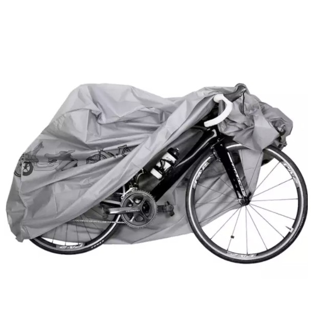 ภาพหน้าปกสินค้าผ้าคลุมรถจักรยาน ผ้าคลุมรถมอเตอร์ไซค์ ขนาด210x100cm (กันแดด กันฝน กันฝุ่น) จากร้าน mjbike บน Shopee