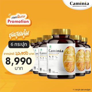 ชุดสุดคุ้ม คามินเนีย Caminia 6 กระปุก ✅พร้อมส่ง แท้100%จากบริษัท Caminia คามินเนีย เลข อย.13-1-07458-5-0198