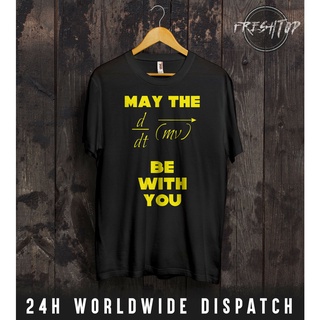 [S-5XL] เสื้อยืด ผ้าฝ้าย พิมพ์ลาย May The Force Be With You Science Math Engineer ader F= M*A LMliak64GPmpkb08
