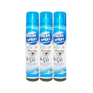 Polar Spray 80 ml. ขวดเล็ก สเปรย์ปรับอากาศ ยูคาลิปตัส กำจัดเชื้อโรค 3 ขวด