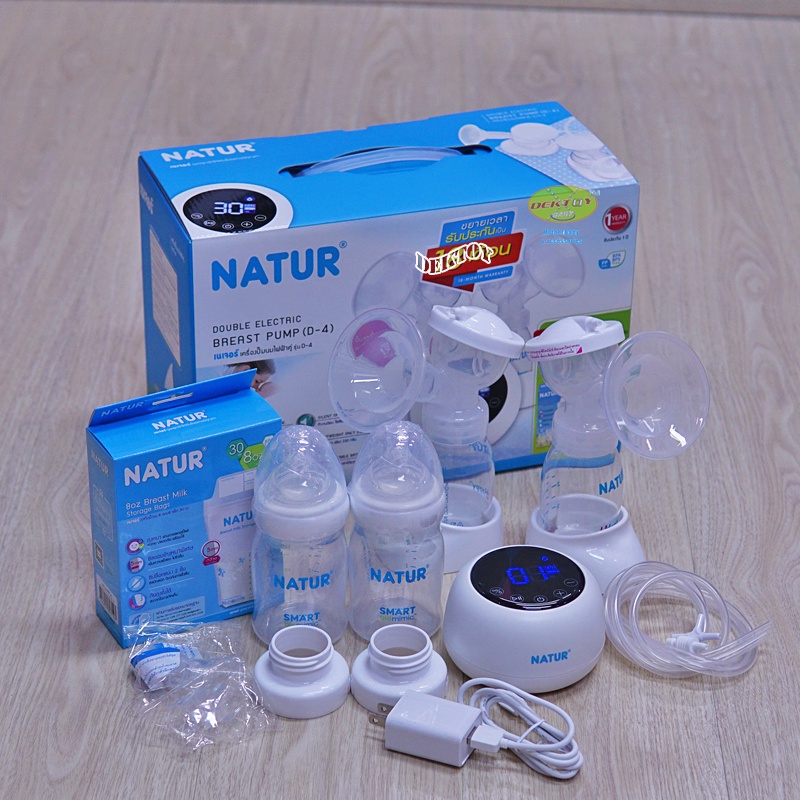 ซื้อคู่-natur-เครื่องนึ่งขวดนมอบแห้งsd3-ปั๊มคู่เนเจอร์d4