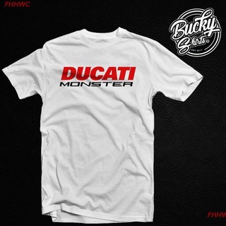 FHHWC COD Ducati Monster Motorcycle V2 T-SHIRT(XS-3XL)100%COTTON discount
