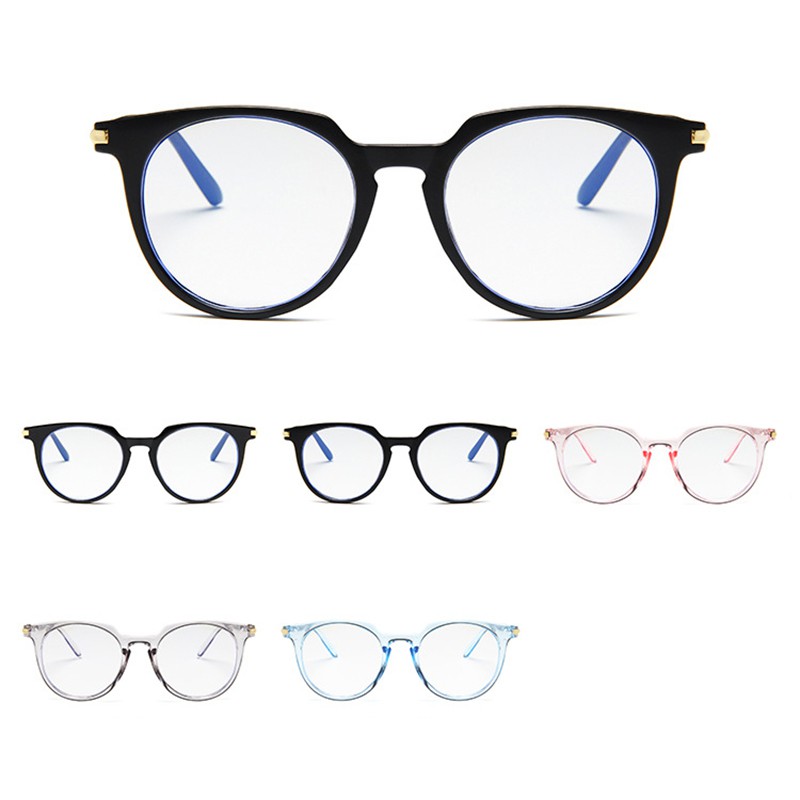 ภาพหน้าปกสินค้าKorean Design Retro Myopia Eyeglasses Women/Men Anti Radiation Optical Eyeglasses