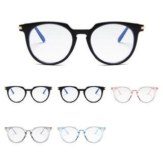 สินค้า 【แว่นตาแว่นกรองแสง】Korean Design Retro Myopia Eyeglasses Women/Men Anti Radiation Optical Eyeglasses
