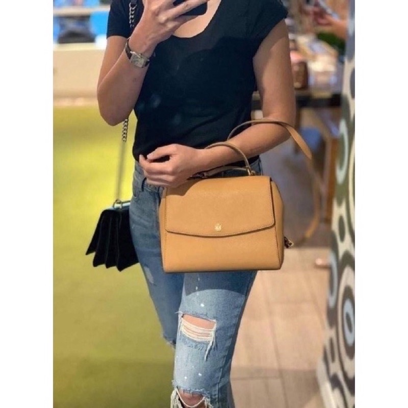 Tory Burch Emerson Structured Satchel Shopee Thailand