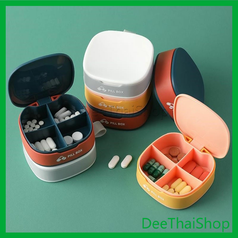 กล่องเก็บยาขนาดเล็ก-กล่องแยกยา-กล่องจัดระเบียบยา-กันน้ำและกันชื้น-กล่องเก็บของ-กล่องยาปิดผนึก-silicone-pill-box