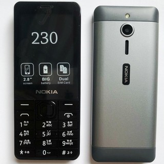 โทรศัพท์มือถือ โนเกียปุ่มกด  NOKIA  230 (สีดำ) 2 ซิม จอ 2.8นิ้ว รุ่นใหม่ 2020