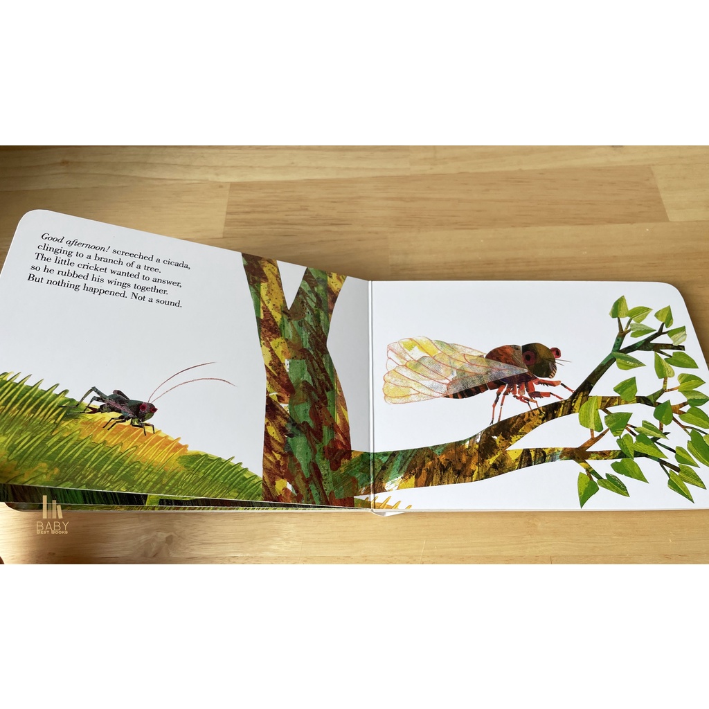 พร้อมส่ง-the-very-quiet-cricket-by-eric-carle-หนังสือภาษาอังกฤษสำหรับเด็ก-หนังสือเสริมพัฒนาการ-นิทานภาษาอังกฤษ
