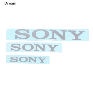 &lt;Dream&gt; สติกเกอร์โลโก้โลหะ สีเงิน สําหรับตกแต่งกล้อง โทรศัพท์มือถือ คอมพิวเตอร์ Sony