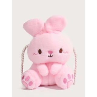 🌸พร้อมส่ง🌸กระเป๋าสะพายเด็กขนนุ่มรูปกระต่าย Rabbit Fluffy Bag-K001