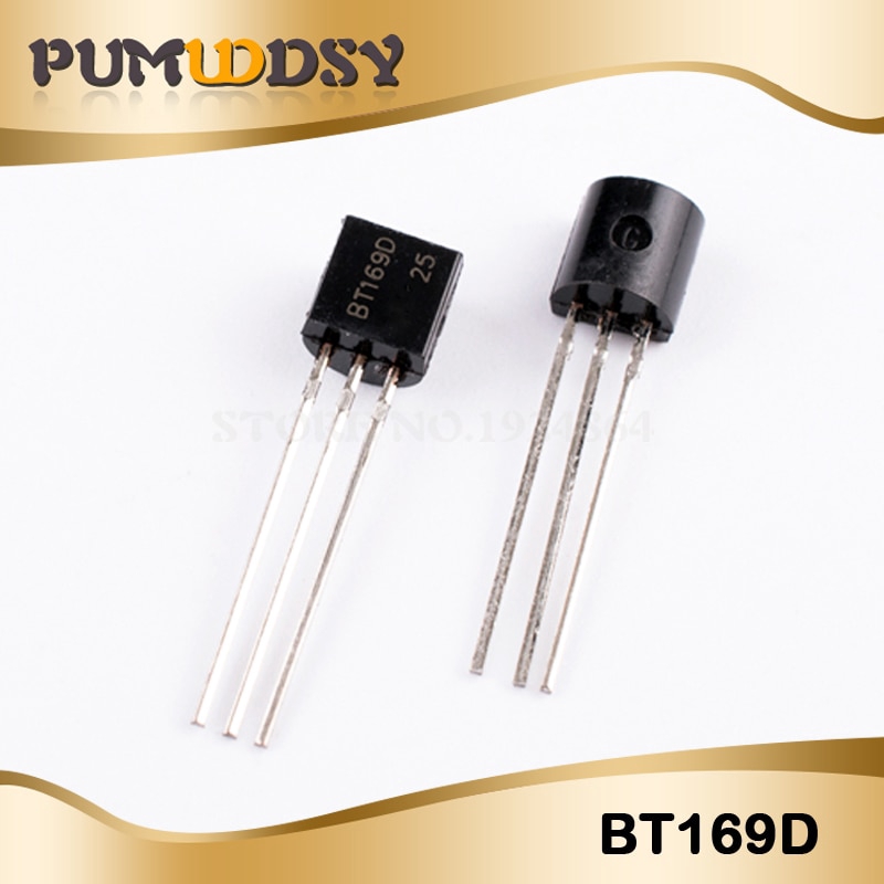 ไตรแอกไทริสเตอร์ BT169D BT169 TO-92 SCR 400V 9A 3-Pin SPT 50 ชิ้น/ล็อต ...