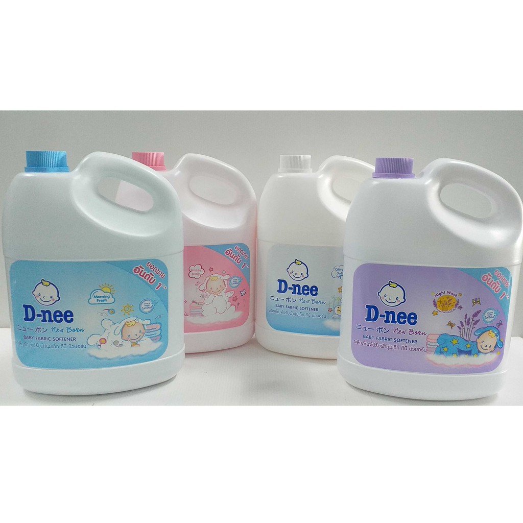 มี-4-สูตร-d-nee-newborn-liquid-softener-ดีนี่-นิวบอร์น-ผลิตภัณฑ์ปรับผ้านุ่มเด็ก-3000-มล