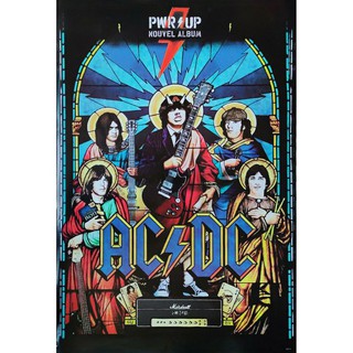 โปสเตอร์ วง ดนตรี AC/DC เอซี/ดีซี รูป ภาพ ติดผนัง สวยๆ poster 34.5 x 23.5 นิ้ว (88 x 60 ซม.โดยประมาณ)