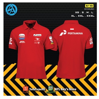 ใหม่ เสื้อโปโล Pertamina Mandalika SAG Racing Team คุณภาพดีที่สุด - กระเป๋าสตางค์
