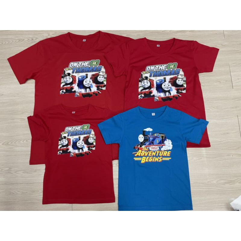 เสื้อยืด-thomas-and-friends-รถไฟโทมัส-thomas-train-เสื้อยืดลายการ์ตูน-เสื้อยืดแอนิเมะ-anime-เด็ก-และ-ผู้ใหญ่