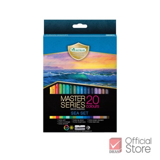 Master Art สีไม้ ดินสอสีไม้ 20 สี รุ่นมาสเตอร์ซีรี่ย์ Special Collection รุ่น Sea Set จำนวน 1 กล่อง