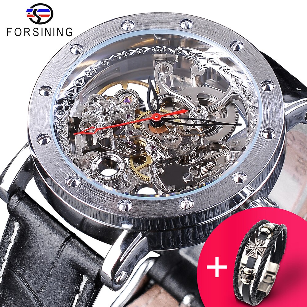 forsining-watch-bracelet-set-combination-silver-skeleton-red-hand-black-genuine-leather-automatic-watches-men-transpare