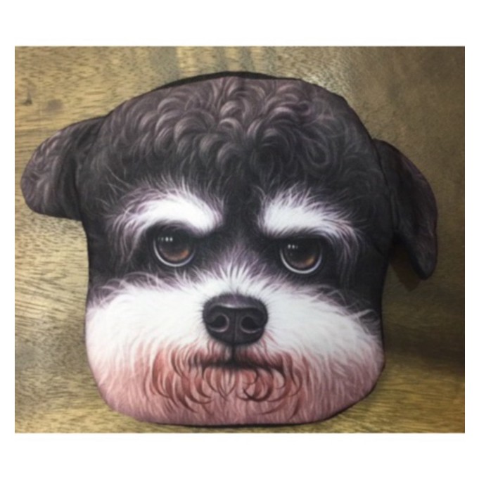 กระเป๋าใส่สตางค์ลายหน้าหมาชเนาเซอร์-schnauze-face-coin-purse-แมว-สามมิติ