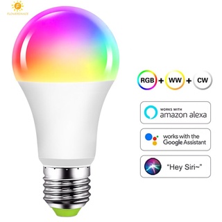 9วัตต์ Wifi สมาร์ทหลอดไฟ E27 Rgb หลอดไฟ Led หรี่แสงได้ด้วย Tuya สมาร์ท App การควบคุมเสียงสำหรับ Google บ้าน Alexa อบอุ่นสีขาวคืนโคมไฟ