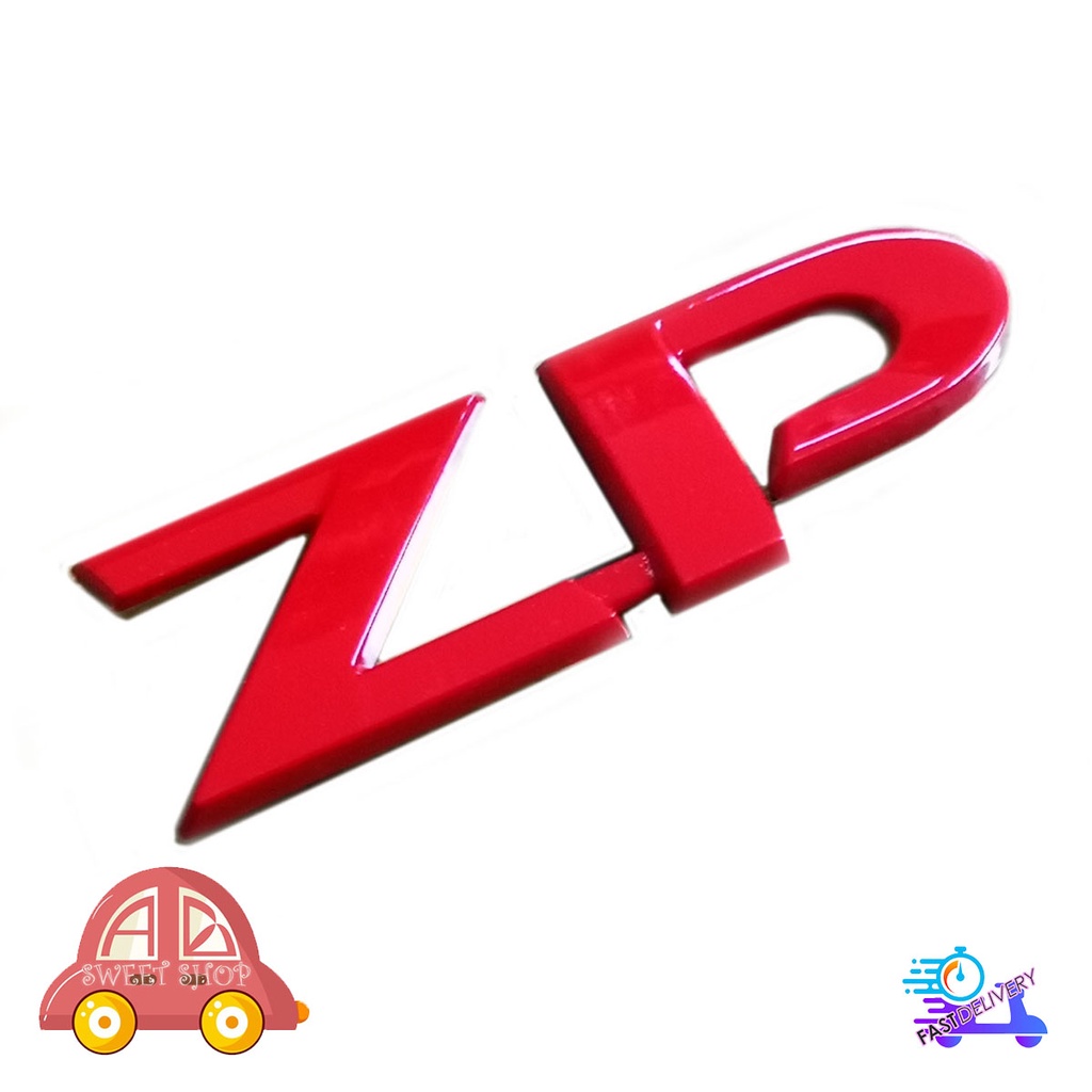 โลโก้-zp-แดง-logo-zp-ติดท้ายรถกระบะ-isuzu-d-max-มีบริการเก็บเงินปลายทาง