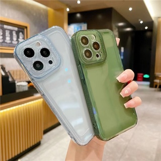 เคสหลังสายขอบกากเพชรกันกล้อง สำหรับรุ่นiPhone 11 pro max 6 6s 7 8 se2 se3 6plus 7plus 8plus XR XSMAX