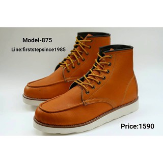 Firststepsince รองเท้าหนังแท้ Model-875 สีน้ำตาลอ่อน