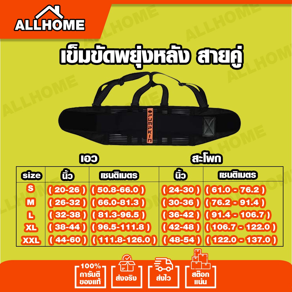 เข็มขัดพยุงหลัง-เข็มขัด-safety-เข็มขัดนิรภัย-เข็มขัดยกของ