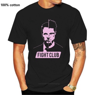 ใหม่ เสื้อยืดคอกลม พิมพ์ลายโปสเตอร์ภาพยนตร์ Fight Club David Fincher Dtg S-3 สีดํา แฟชั่นฤดูร้อน สําหรับผู้ชาย Bjbbef22A