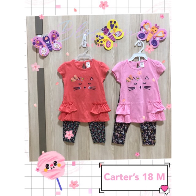 ชุดเด็กผู้หญิง-เสื้อผ้าเด็กผู้หญิง-ไซส์-18-เดือน-แบรนด์-carter-s