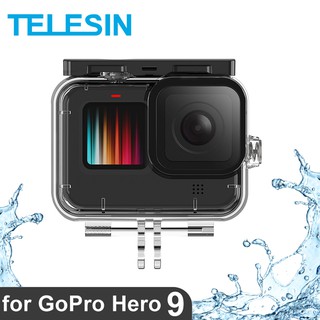 TELESIN 50M Waterproof Housing Case for GoPro Hero 9 Black Diving Protective Underwater Dive Cover for Go Pro 9 Accessories