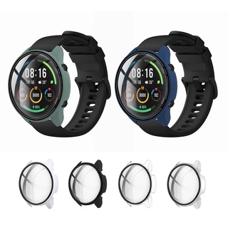 ภาพขนาดย่อของภาพหน้าปกสินค้าHard Edge Screen Glass Protector Case Shell Frame For Xiaomi Mi Watch Color Sports Version Smart Watch Protective Bumper Cover จากร้าน moyte.th บน Shopee