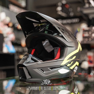 หมวกกันน็อค Alpinestars รุ่น SM5 ลาย COMPASS Black/Yellow Flu O Matte