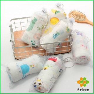 Arleen ผ้าห่อตัวเด็กแรกเกิด มัสลินคอตตอน 100% ขนาด 120*120 cm Muslin Baby towel