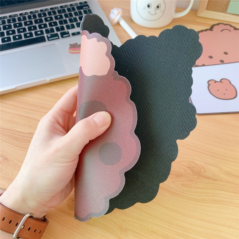 แผ่นรองเม้าส์-แผ่นรองแก้ว-ลายหมี-น้องหมี-น้องหมา-กันน้ำ-ลาย-น่ารัก-mini-mouse-pad-cute-item