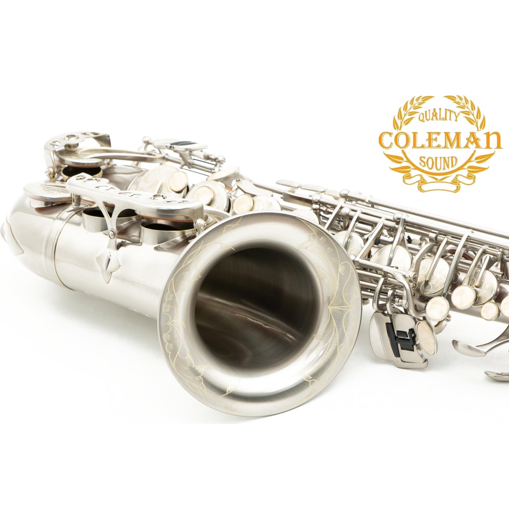 แซกโซโฟน-saxophone-alto-coleman-clc-554a-matt-nickel-sliver-plated