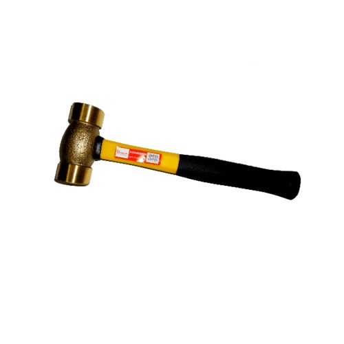 hummer-ค้อนทองเหลืองด้ามไฟเบอร์-รุ่น-zh0060-2ปอนด์