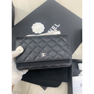 New Chanel Woc caviar Black shw platechip